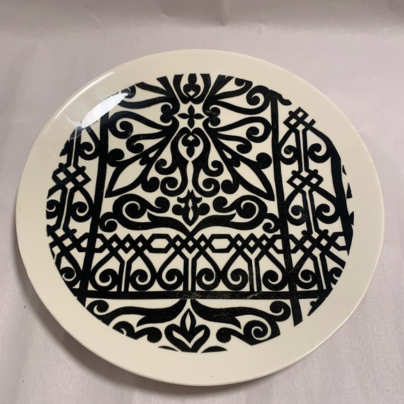 VTG MCM Elegant Black and White, China Dinner Plates LA MANCHA. Set of 4. - Picture 7 of 11